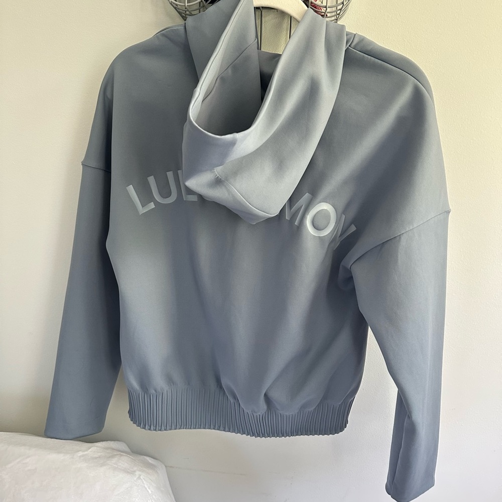 Lululemon Logo Bomber Soft Jacket in Blue Chambray